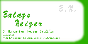 balazs neizer business card